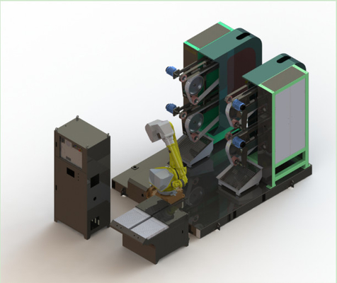 خرید ماشین خردکننده بسیار کارآمد با سلول ربات FANUC بهره وری بهبود یافته تولید آنلاین