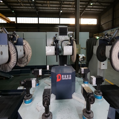 ماشین پولیش CNC برای چرخ های آلومینیومی با جبران هماهنگی خودکار و جبران سرعت خطی